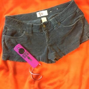 Sigrid Olsen Dark blue corduroy shorts